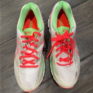 ASICS Women's Athletic Shoes - White and Red